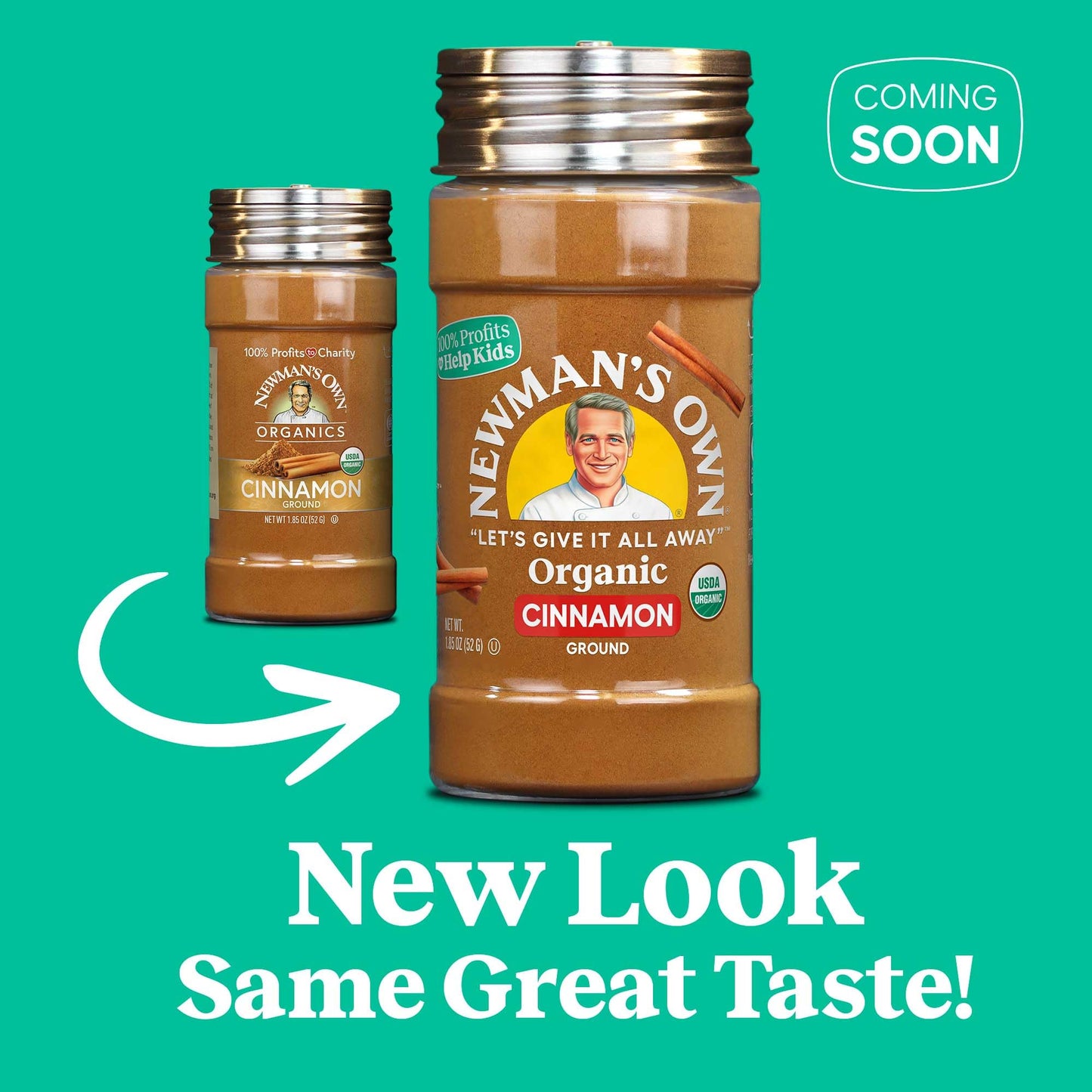 Newman'S Own Organic Ground Cinnamon; Usda Certified Organic; Non-Gmo; Kosher; 1.85 Oz Bottle
