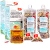 Chrysanthemum Cassia Seeds Tea Bags 2 Boxes 11.28Oz(320G,8Gx40Bags), Honeysuckle, Chinese Wolf-Berry, Sweet-Scented Osmanthus, B