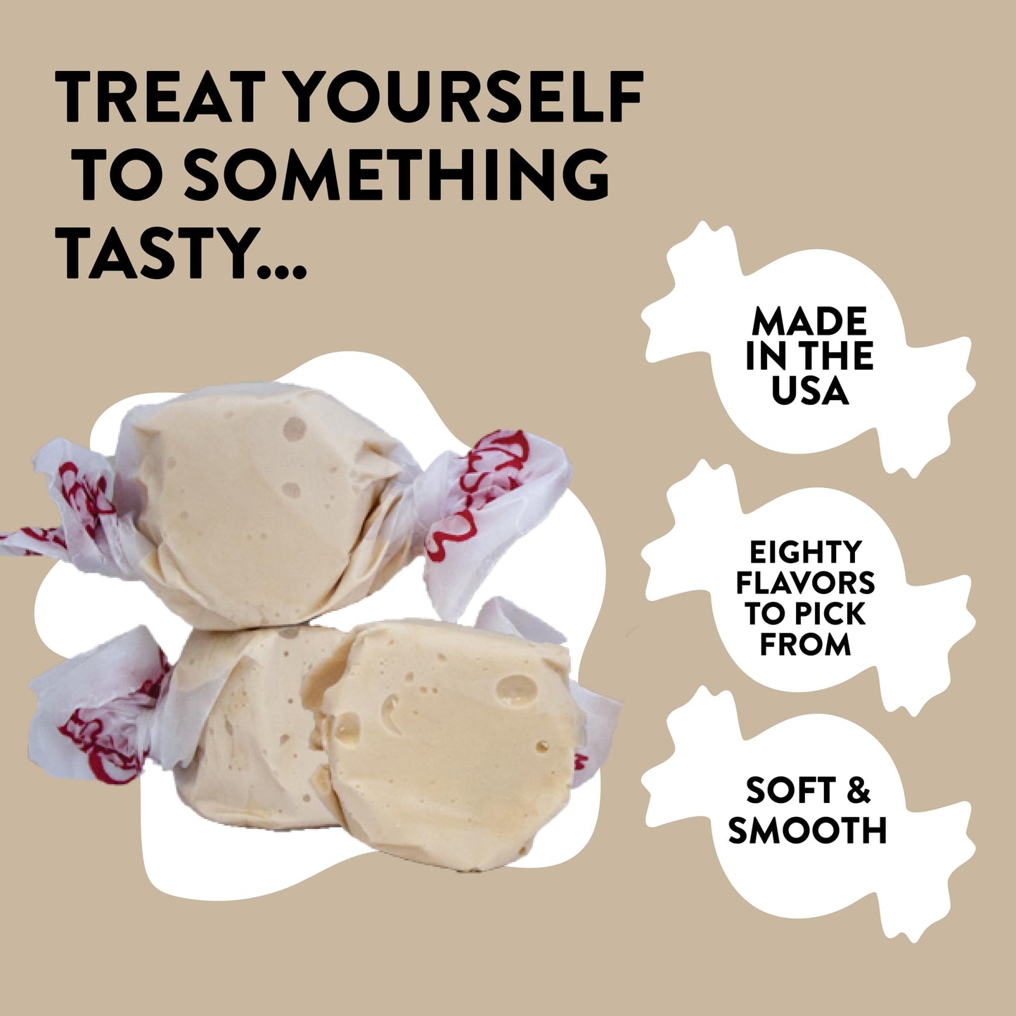 Taffy Town Saltwater Taffy, Honey, 2.5Lb