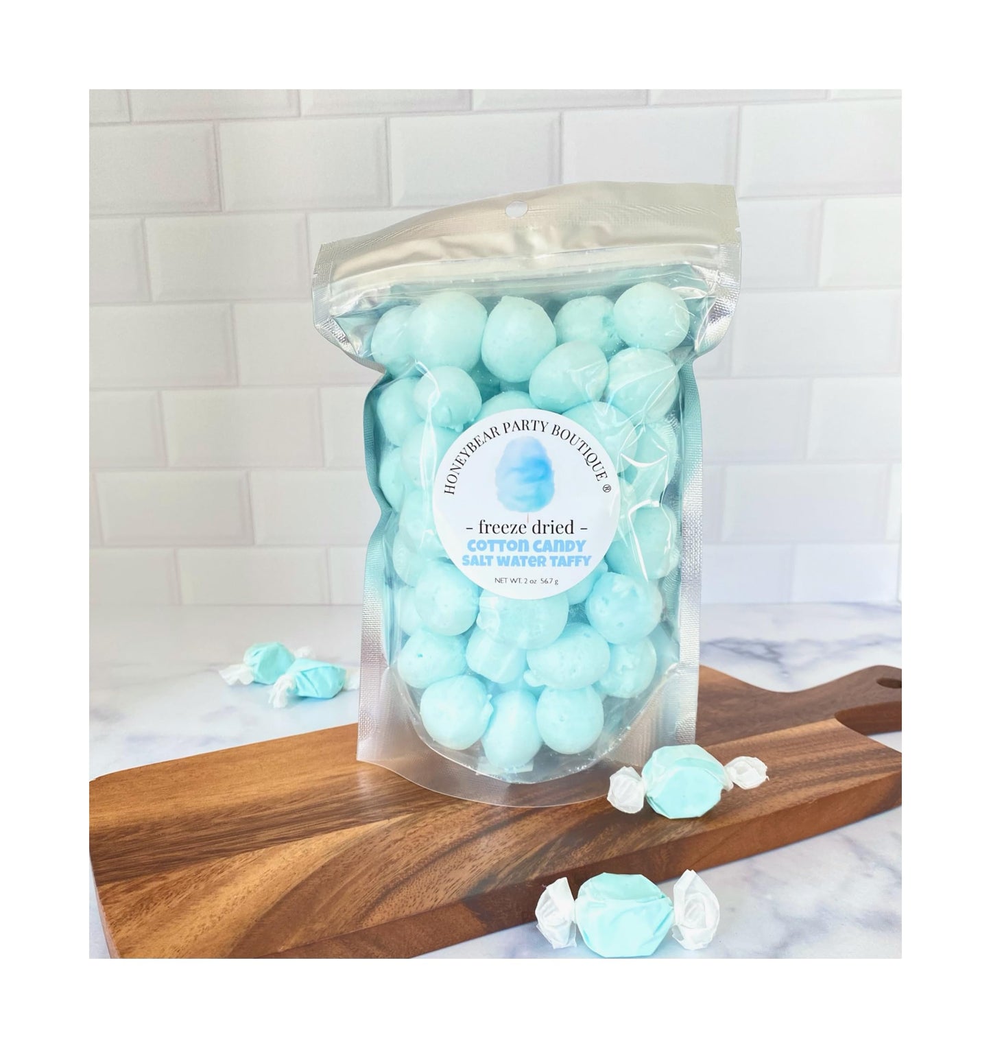 Freeze Dried Cotton Candy Taffy (2 Oz Bag)