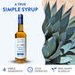 Vanilla Bean Agave Simple Syrup for Coffee & Cocktails - Sweetened with Organic Agave Nectar - Infused with Real Vanilla Bean - 36 oz