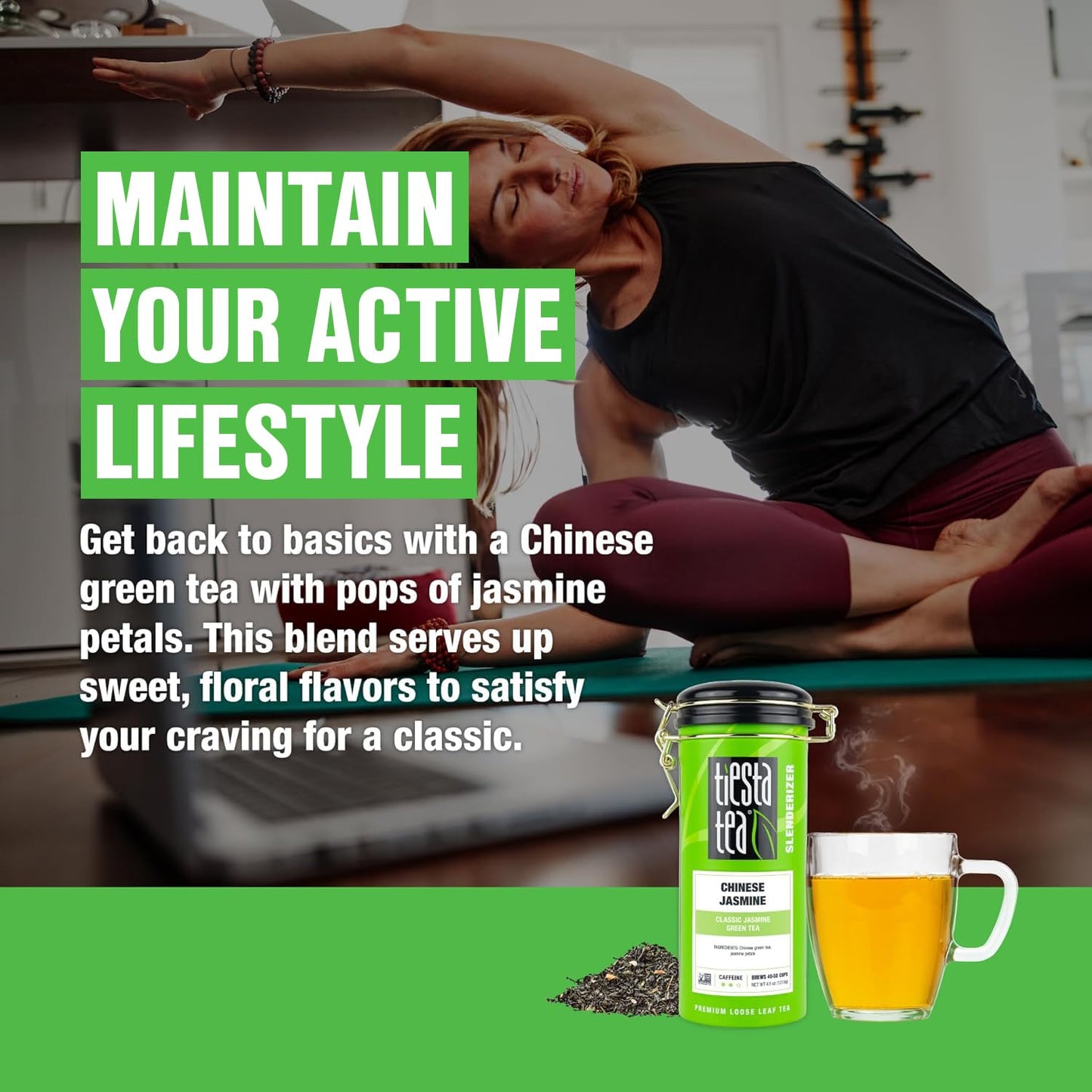 Tiesta Tea - Chinese Gunpowder | Traditional Smoky Green Tea | Premuim Aromatic Loose Leaf Tea Blend | Medium Caffeinated Green