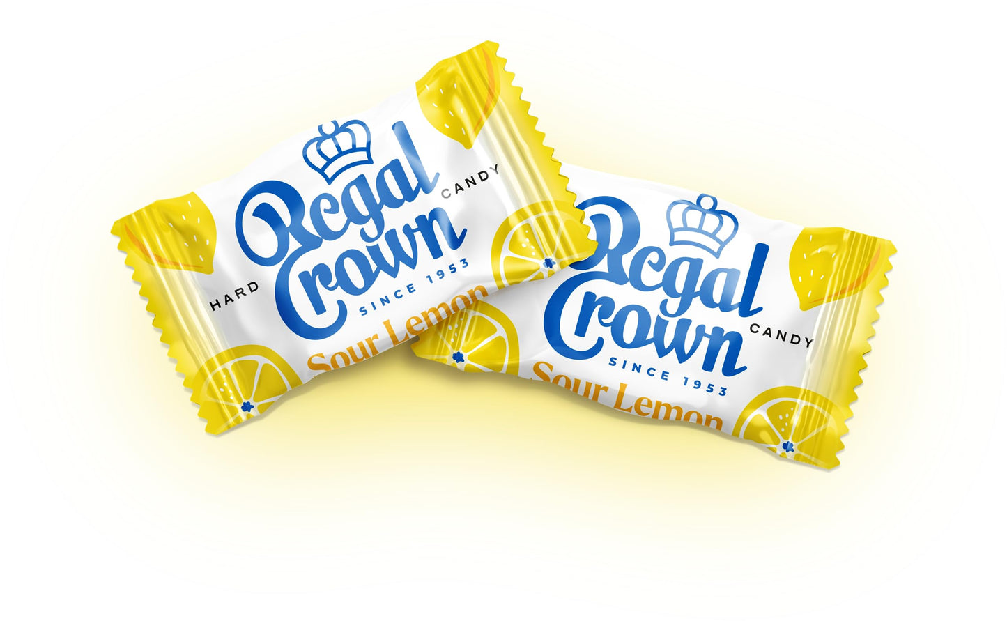 Regal Crown Sour Lemon Hard Candy | Old Fashioned Sour Lemon Candy | Traditional Lemon Candy Brought To You By Iconic Candy | 6.