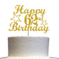 62 Birthday Cake Topper Gold Glitter, Party Decoration Ideas, Premium Quality, Sturdy Doubled Sided Glitter, Acrylic Stick. Made