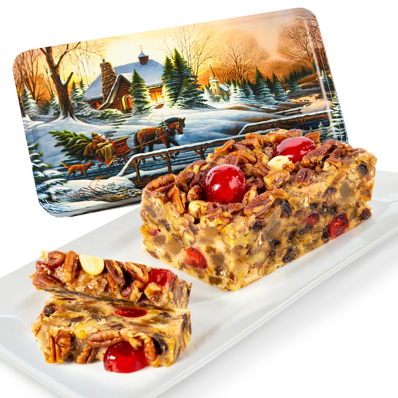 Beatrice Bakery Co. Original Fruitcake, Holiday Tin, Freshly Made, 16 oz