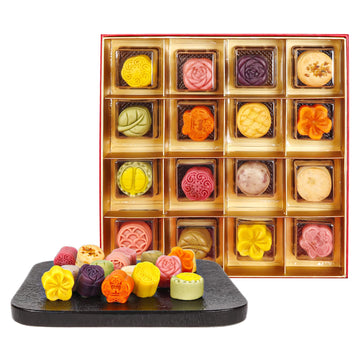 SUNGIVEN Assorted Lava Mooncake Assorted 16 of Flavors  2025 Mid-Autumn Festival Family Gifts  Hui Jia 15.78 Oz