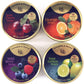 Cavendish & Harvey | Variety Flavor Hard Candy Drops | Orange  Wild Berry  Sour Lemon  & Sour Cherry | 5.3 Ounce Tins - 4 Pack