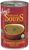 Amy'S Soup, Vegan Curried Lentil Soup, Gluten Free Indian Dal Made With Ginger, Turmeric And Beans, Canned Soup, 14.5 Oz