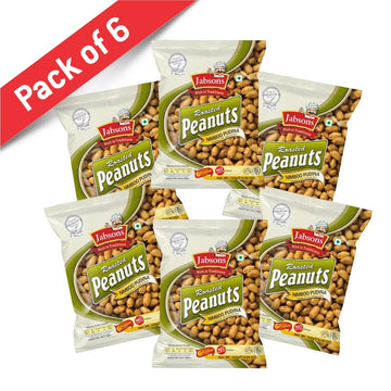 Jabsons Roasted Peanuts Nimboo Pudina 140G (Pack Of 6)