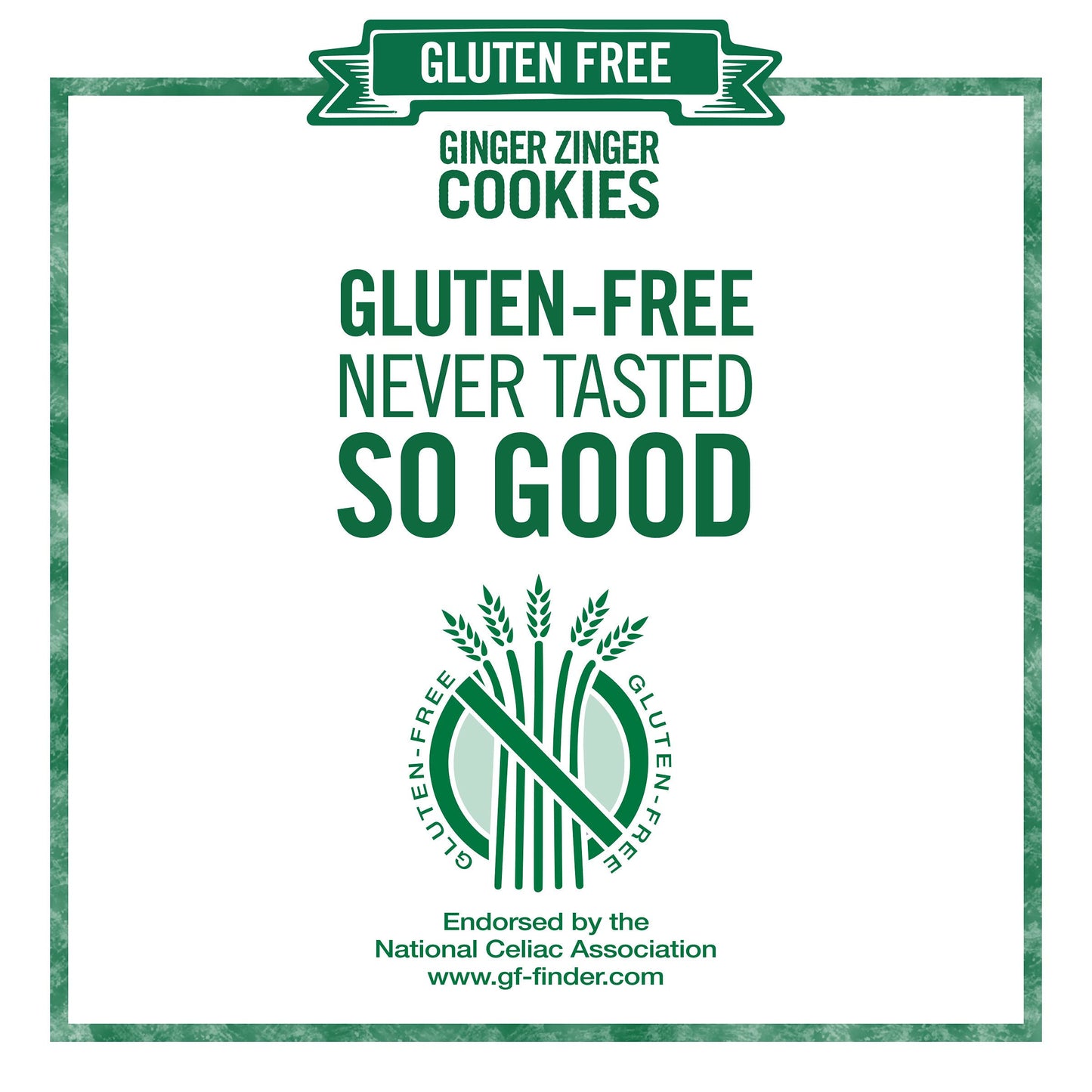 Tates Bake Shop Gluten Free Ginger Zinger Cookies, 7 oz