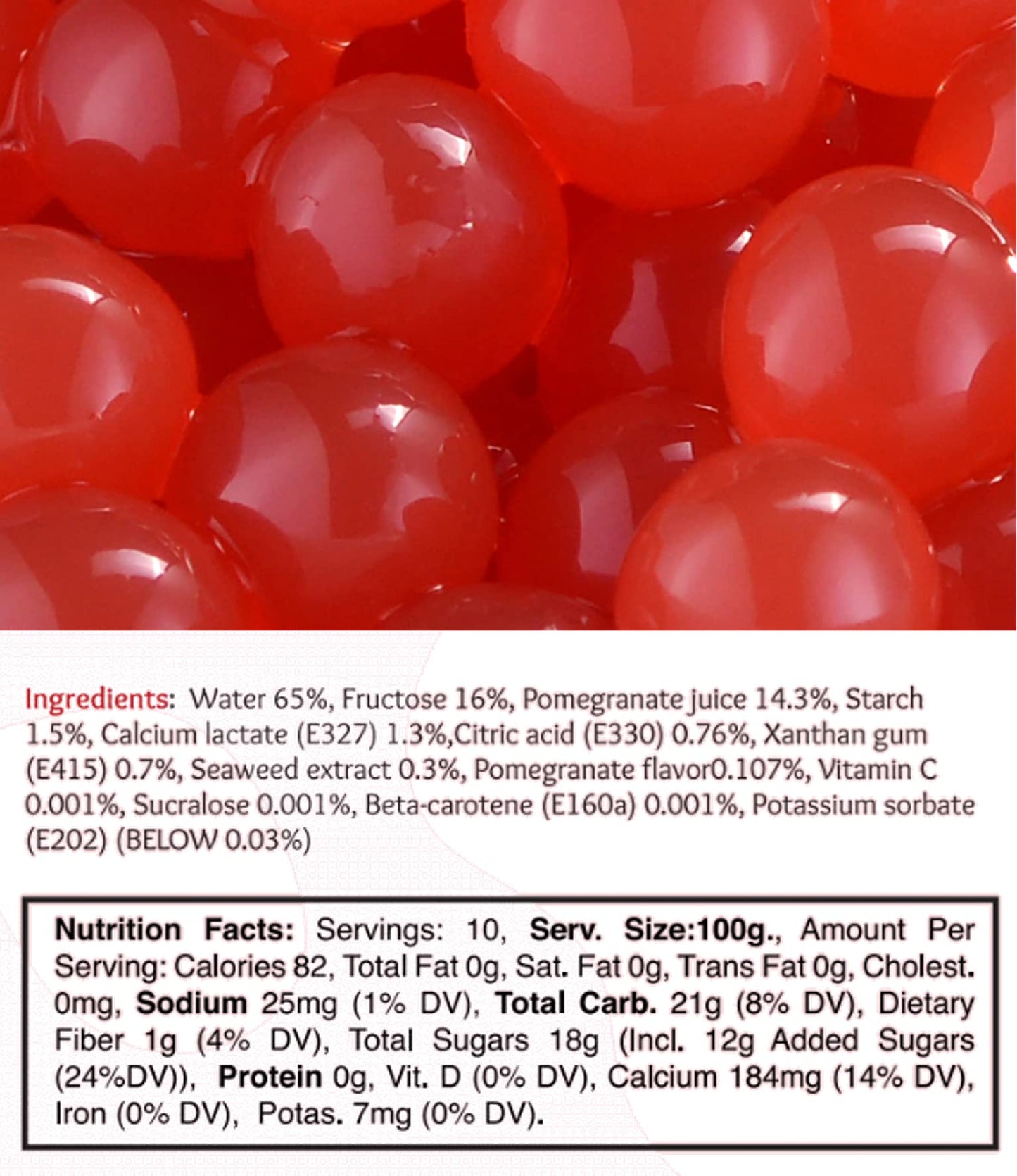 BREXONIC Popping Boba Pearls - Strawberry Mango Blueberry Passion Fruit Flavor, 2 LB Pack