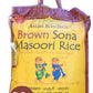 Asian Kitchen Brown Sona Masoori Aged Rice 20-Pound Bag, 20lbs (9.08kg) Short Grain Rice ~ All Natural | Gluten Friendly | Vegan