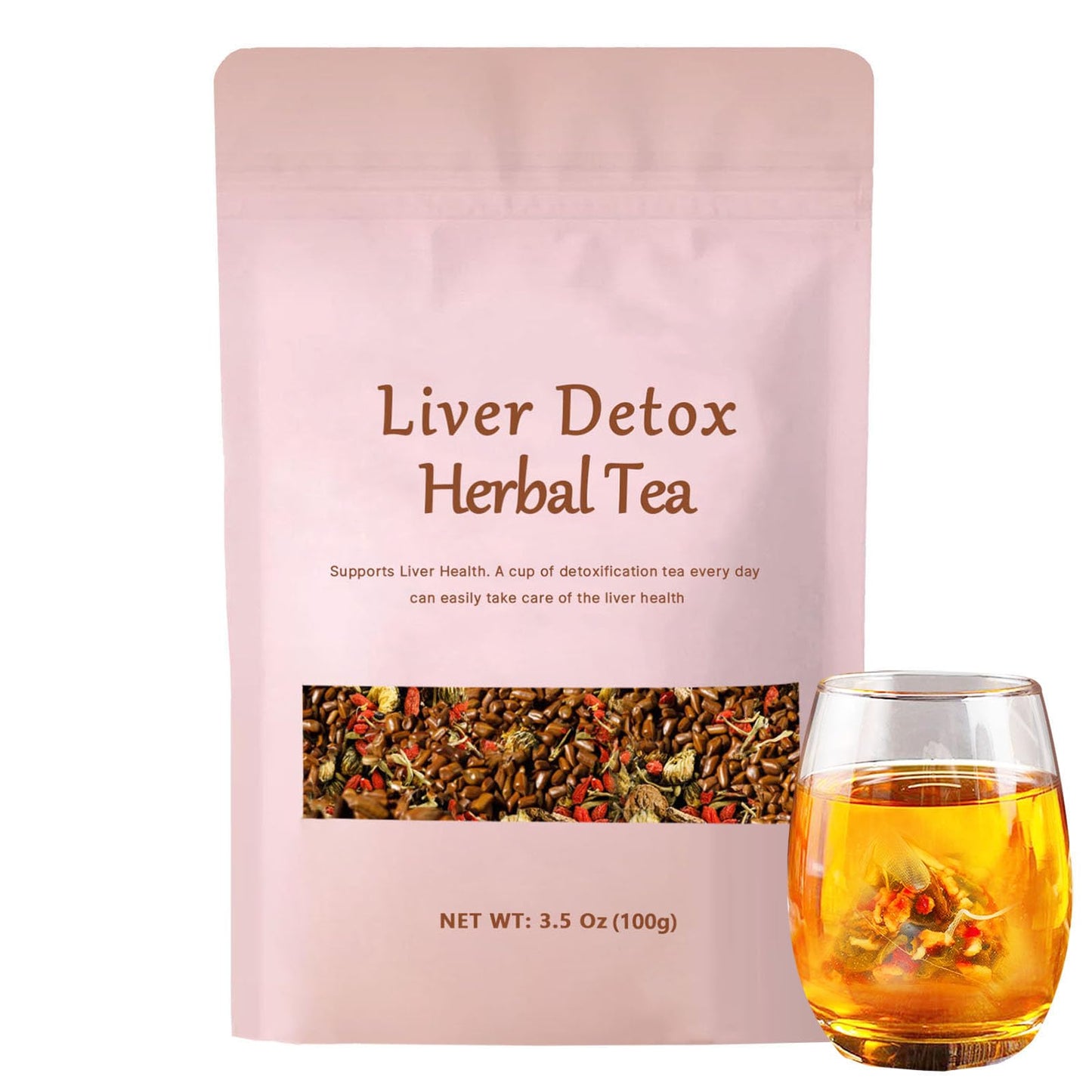 Liver Detox Herbal Tea  Liver Detox Tea Organic  Dandelion Chrysanthemum Cassia Seed Goji Berry Tea  Milk Thistle  Chinese Kidney & Liver Health Tea Bags - 7 Ingredients Natural Blend Formula (1)