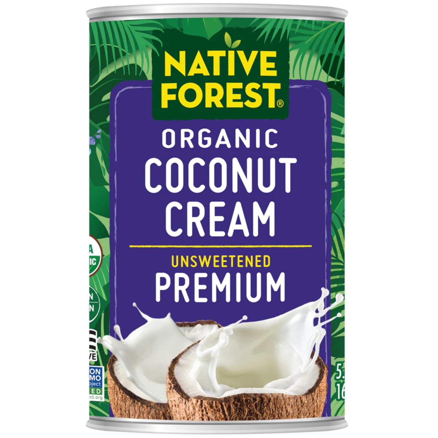 Native Forest Organic Premium Coconut Cream, Unsweetened, 5.4 Ounce Can