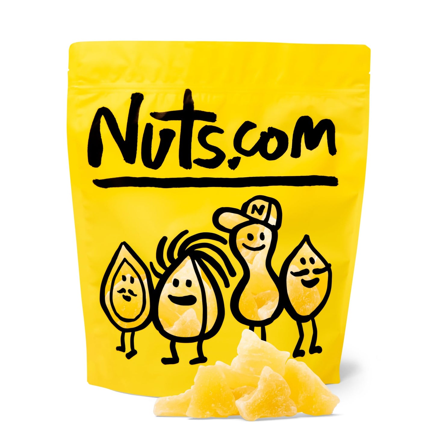 Nuts.com - Dried Pineapple Chunks - Sweet & Tart Treat for Adults & Kids, Good Source of Bromelain - Vegan, Gluten-Free & Kosher