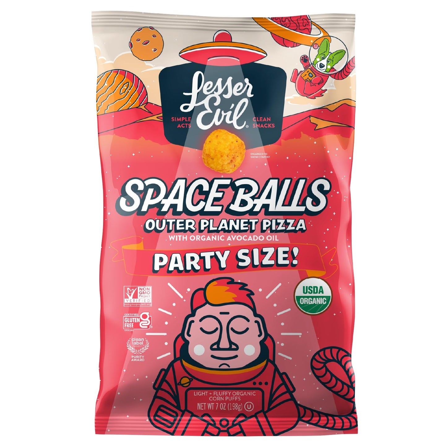 Outer Planet Pizza Space Balls, 7 oz