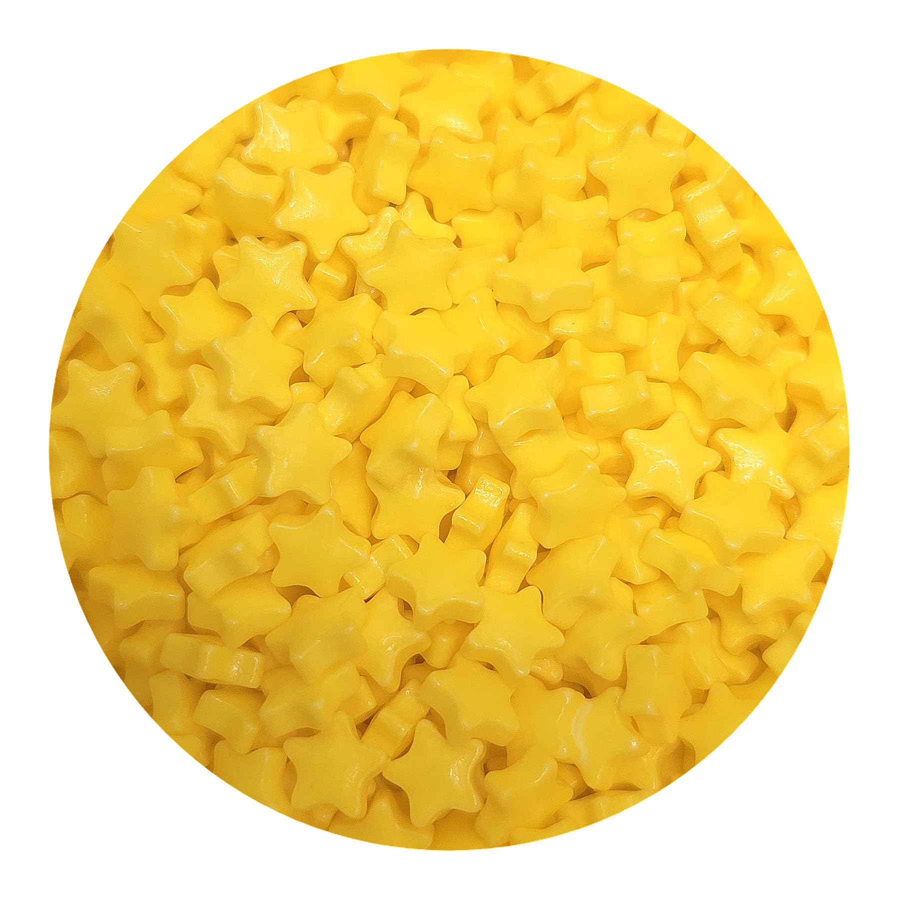 NCS Yellow Stars Edible Candy Sprinkles, 8 ounces - Great for Cupcakes, Cookies, Cakes, Cakes Pops, Donuts