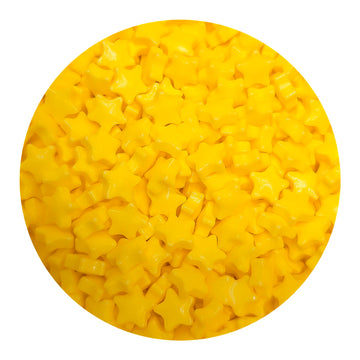 NCS Yellow Stars Edible Candy Sprinkles, 8 ounces - Great for Cupcakes, Cookies, Cakes, Cakes Pops, Donuts