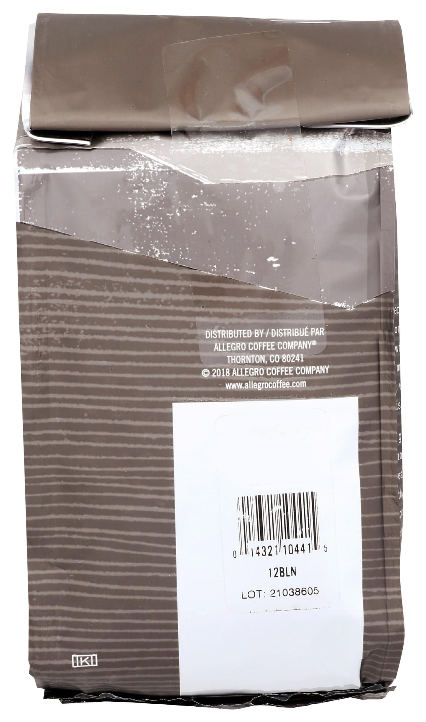 Allegro Coffee Blue Nile Blend Whole Bean Coffee, 12 oz, Pack of 1