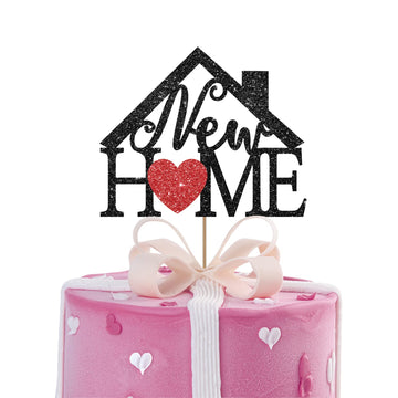 New Home Cake Topper, Family Themed Party Cake Decor, Welcome Home / House Warming / Home Sweet Home Party Decoration Supplies -