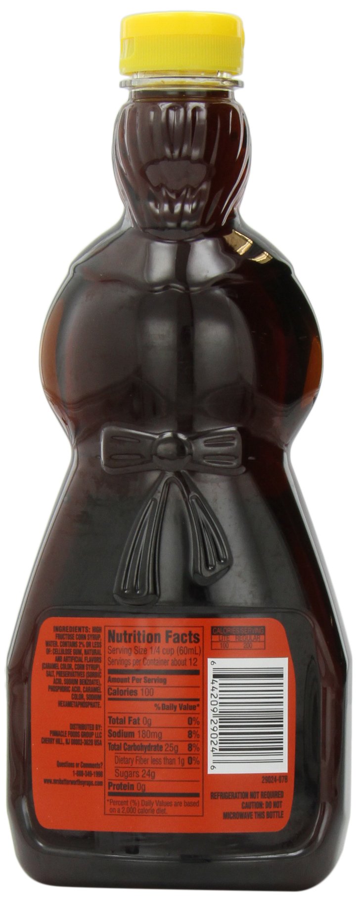 Mrs. Butterworths Lite Syrup, 24 Fl Oz, Pack of 4, Model 064420929024