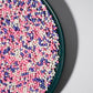 NIPEOR Nonpareils Sprinkles Edible Pearl Sprinkles 130g 2mm Pink Purple for Cake Decorating, Baking, Ice Cream, Cookies, Cupcakes