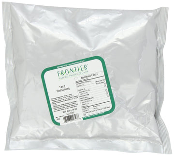 Frontier Co-Op Salt-Free Taco Seasoning, 1-Pound Bulk Bag, Mexican-Inspired Spices For Tacos, Dips, Burritos