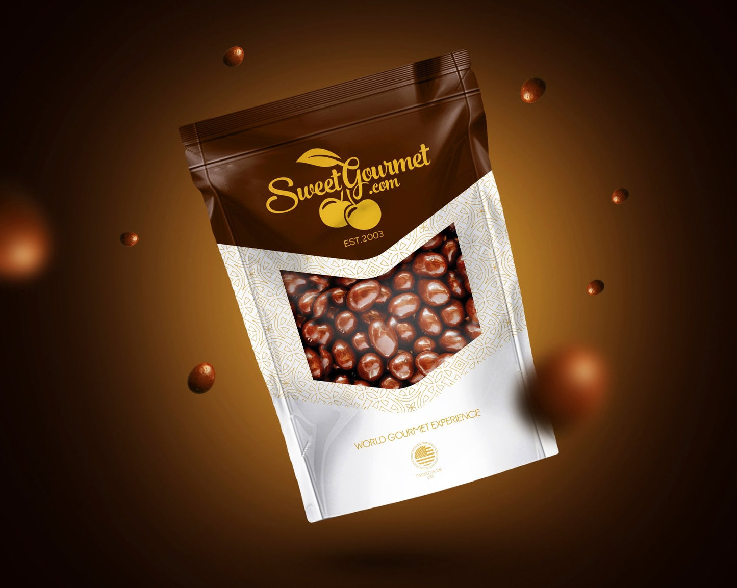 Sweetgourmet Dark Chocolate Covered Cranberries | 1 Pound