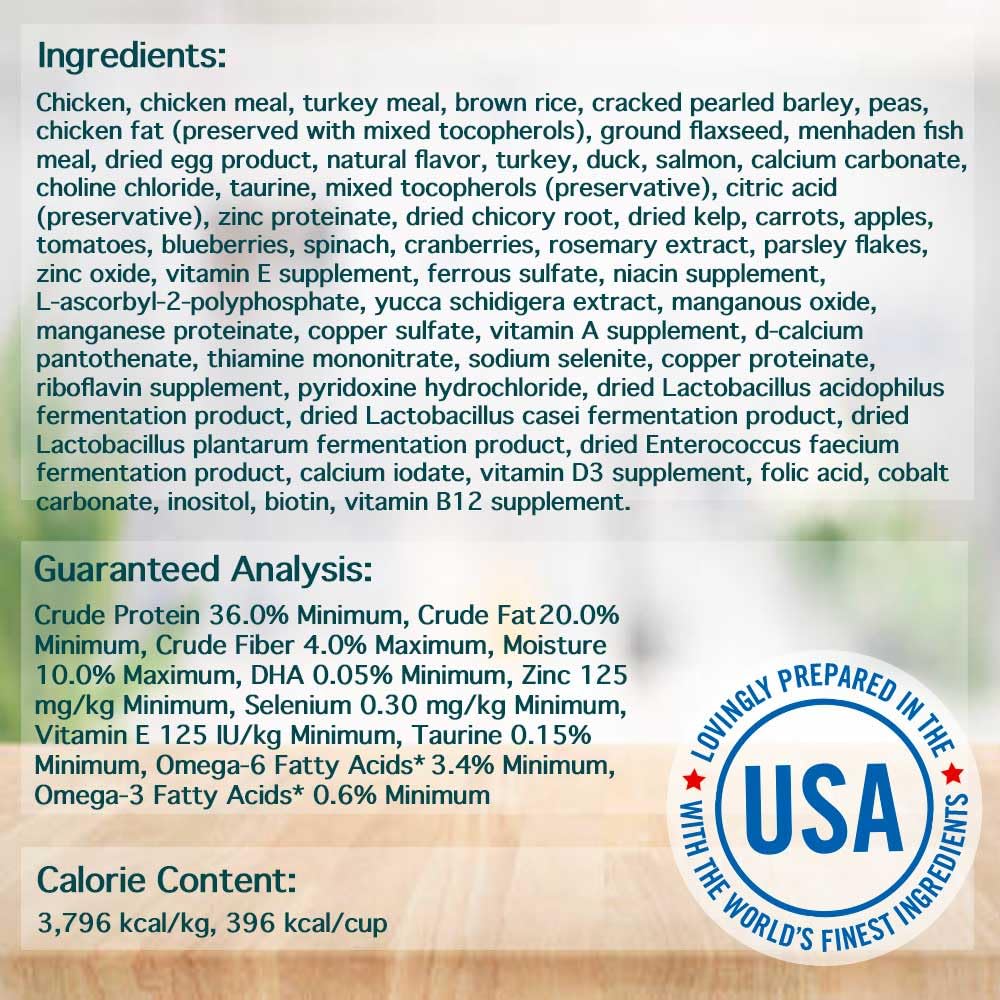 Chicken Soup For The Soul All Natural Enhanced Dry Kitten Food, Real Meat First Ingredient, No By-Products, Supports Brain & Vision Development, Chicken, Brown Rice & Pea, 12Lb
