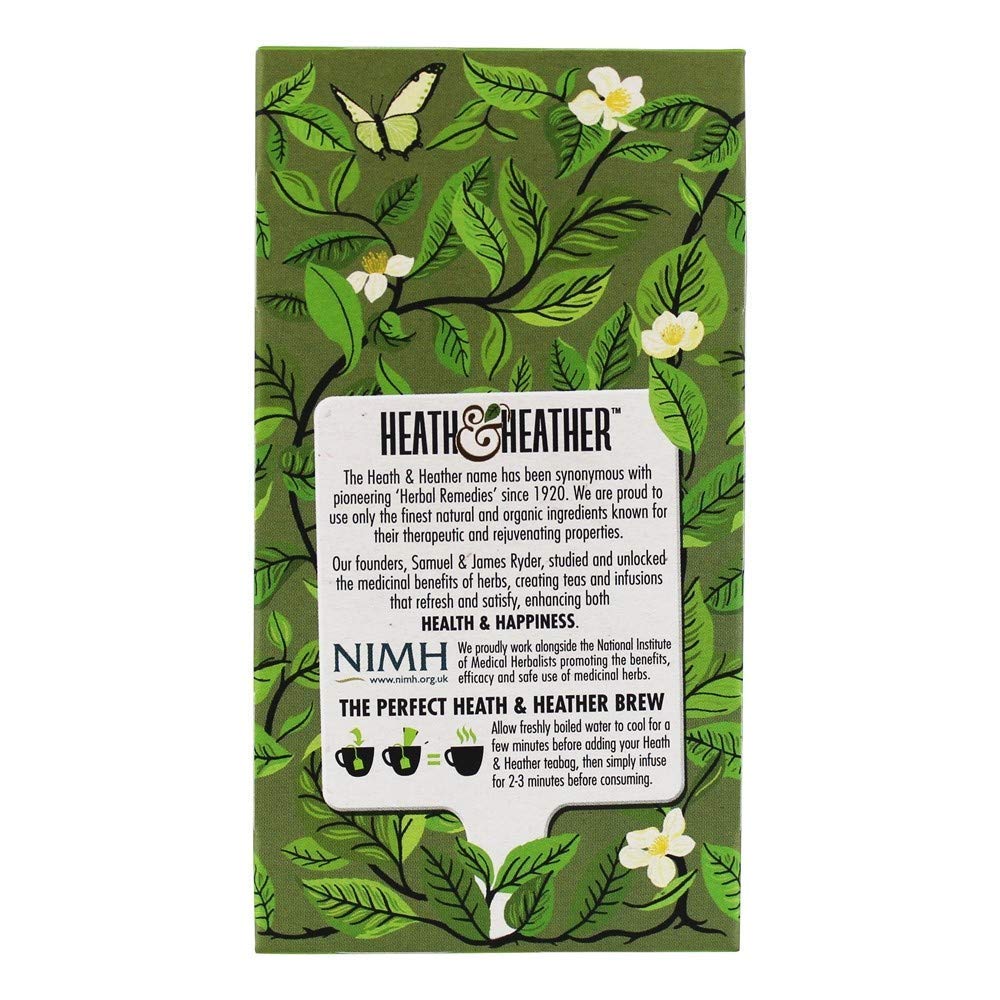 Heath & Heather Tea Pure Green Organic 20 Count