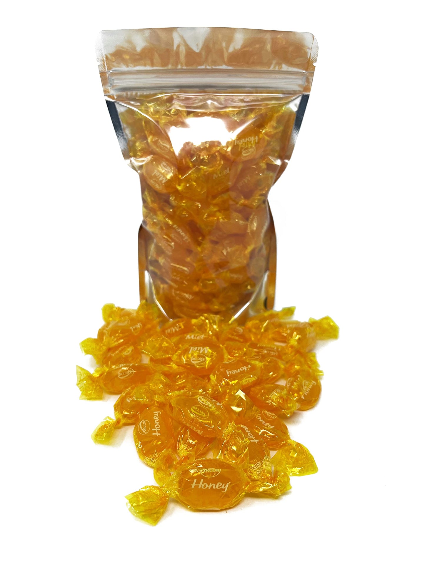 Assortit Holiday Honey Filled Hard Candy - Classic Bon Bons, 1 lb, Gold, Individually Wrapped