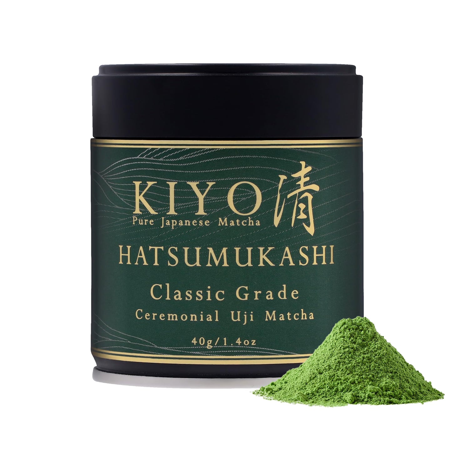 Kiyo Matcha Ceremonial Uji Matcha Green Tea Powder - Classic Grade, 40g (1.41oz)