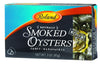 Roland Foods Premium Naturally Smoked Medium Oysters in Oil, 3 Ounce, Wild Caught, Pack of 1, Brown