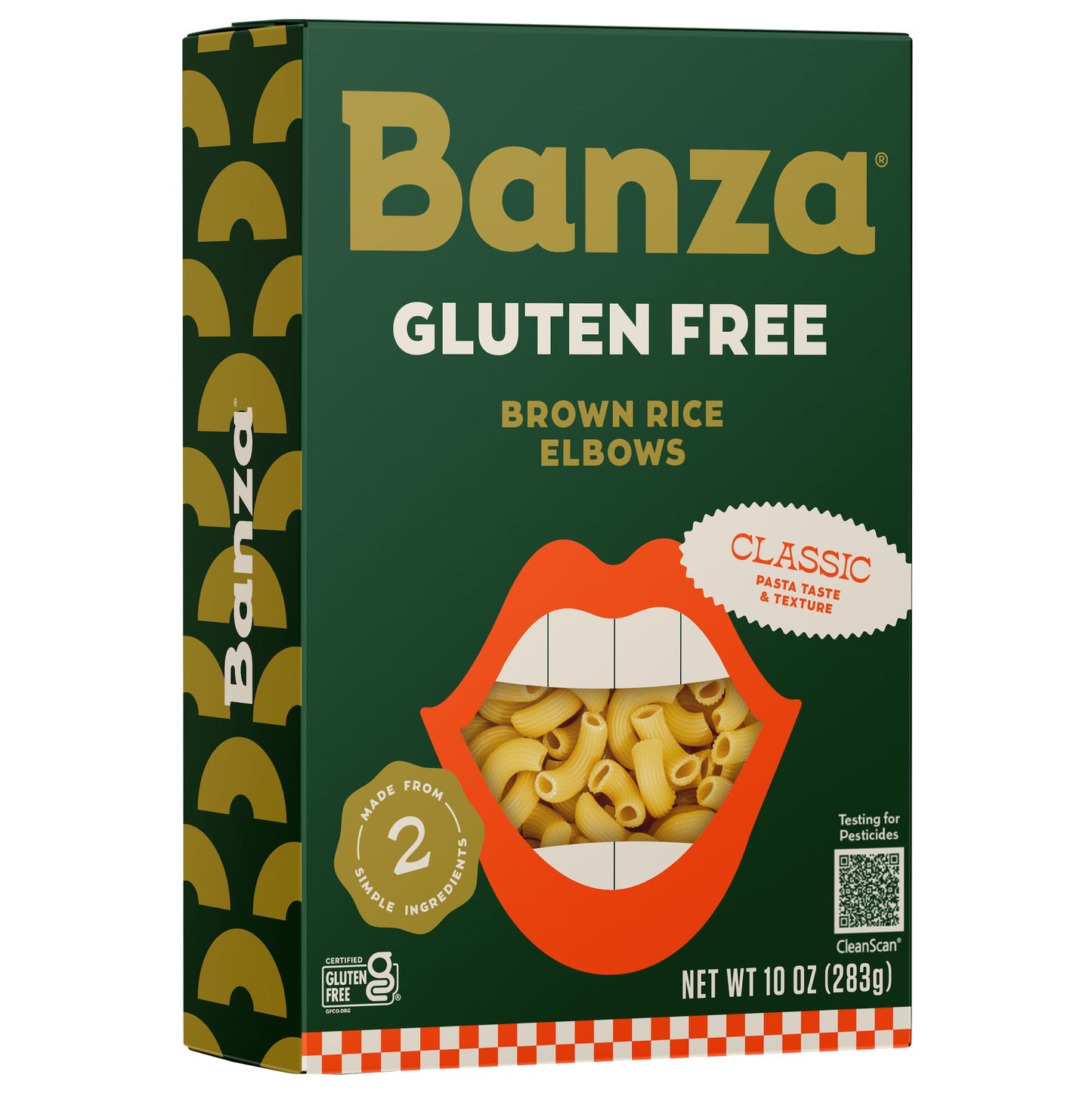 Banza Brown Rice Elbows - Gluten-Free Pasta Made in Italy - Non-GMO, 10oz - Classic Texture, Perfect for Leftovers