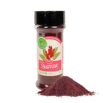 Eat Well Sumac Spice Powder 4 Oz Shaker Bottle, Ground Sumac Berries, 100% Natural Traditional Middle Eastern Spices, Sumac Seas