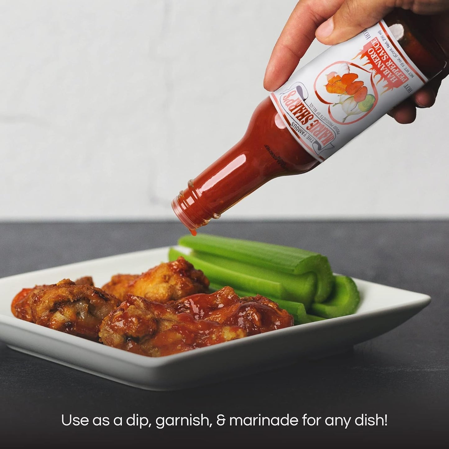 Marie Sharps Hot Habanero Pepper Sauce, 10 oz - Authentic Belizean Hot Sauce with Fresh Red Habanero Peppers (Pack of 2)