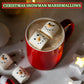 4Es Novelty 16 Pcs Snowman Marshmallow In Gift Bag Individually Wrapped - Large Christmas Marshmallows For Hot Chocolate Toppers, Snowman Marshmallow   Topping   For Hot Cocoa, 4.2Oz