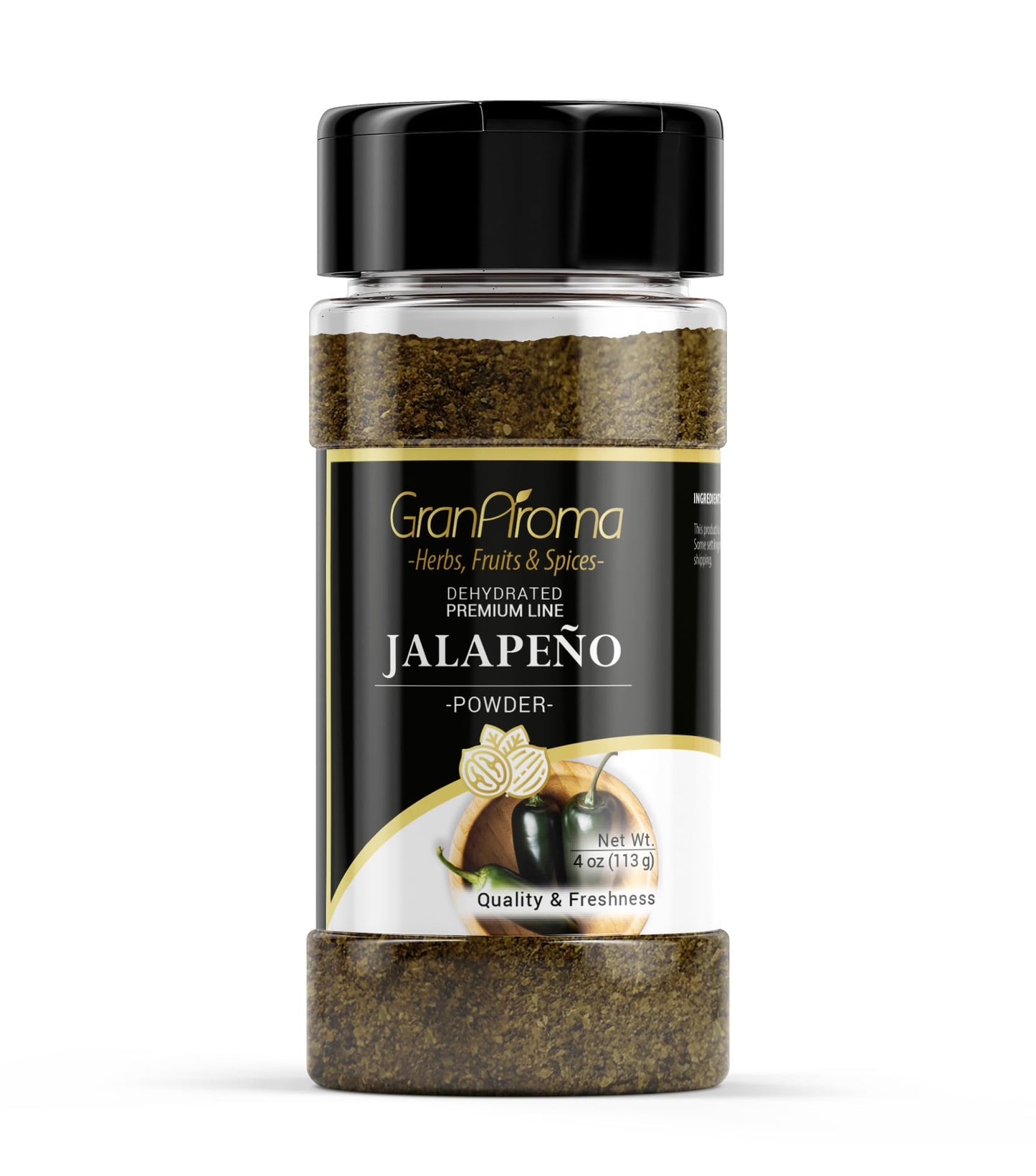 GranAroma Jalapeno Powder, 4 oz, Mexican Cuisine, Hot & Spicy