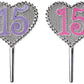 Decopac La Quinceaera Pink And Purple 15    Cake Picks, 24-Pack, Cupcake Topper, Reusable Decorations For Cakes, Cupcakes And Ot