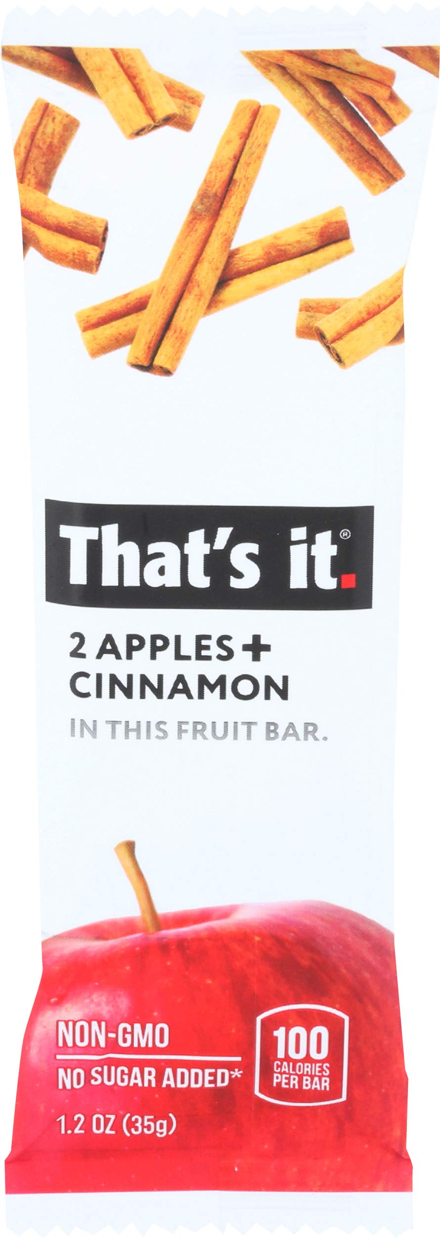 Thats It Zesty Apple + Cinnamon Fruit Bar 1.2 Ounce