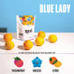 ZEST TEA Blue Lady Black Tea Loose Leaf Blend, 150mg Caffeine, 4 Oz, All Natural Coffee Alternative