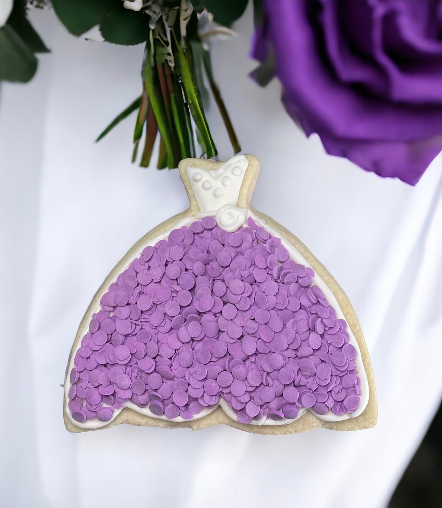 Edible Accents Purple Sequins - Confectionery Accents, Gluten Free, Egg Free, Nuts Free, Kosher, Fancy Sprinkles Medley Mix, For