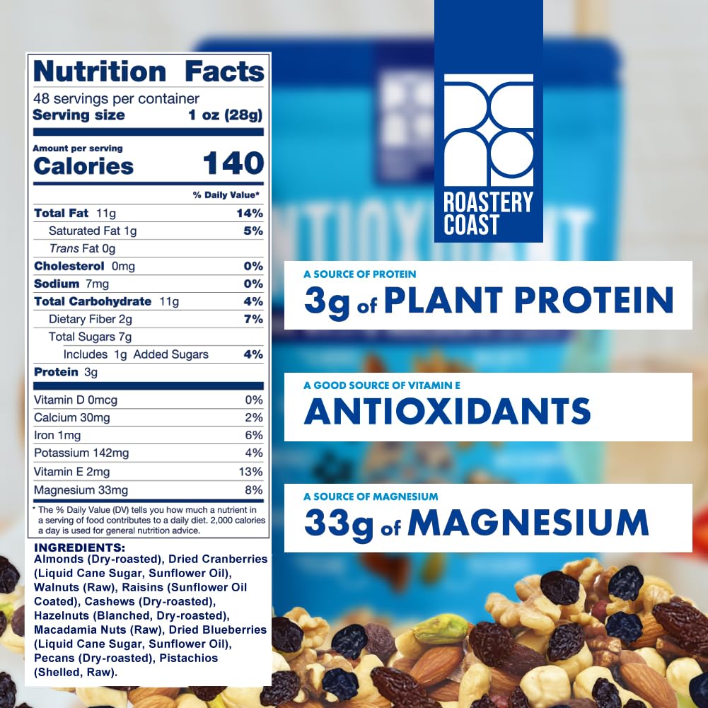 Roastery Coast - Daily Nuts Healthy Mix Bulk | Nuts Snack Mix | Deluxe Assorted Snack | Nut Snacks | Healthy Snacks For Adults |