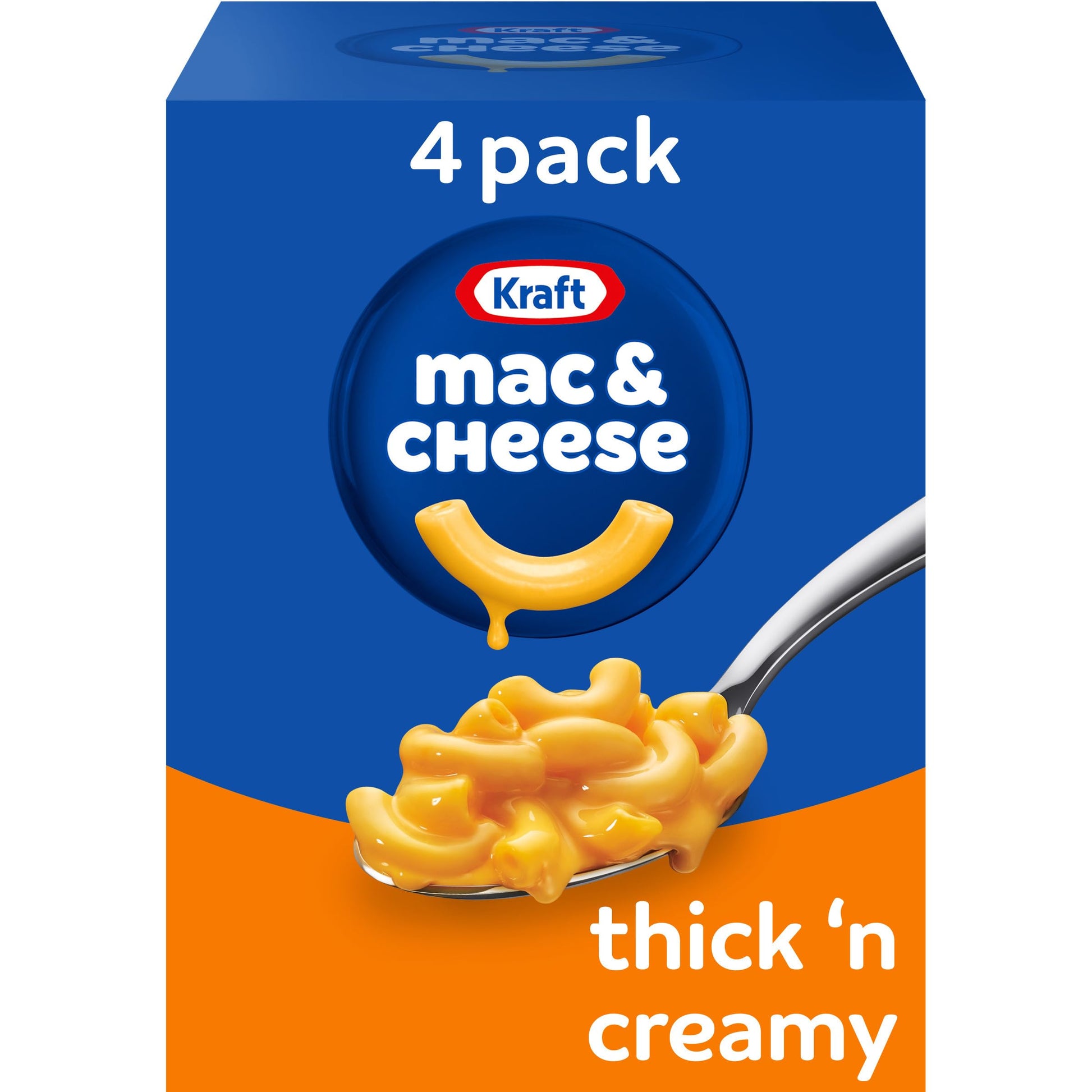 Kraft Thick n Creamy Macaroni & Cheese Dinner (4 ct Pack, 7.25oz Boxes)