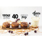 24 Pcs Glitter 40Th Birthday Cupcake Toppers For Celebrating Forty Years Old Birthday Party Decorations (Black&Silver)