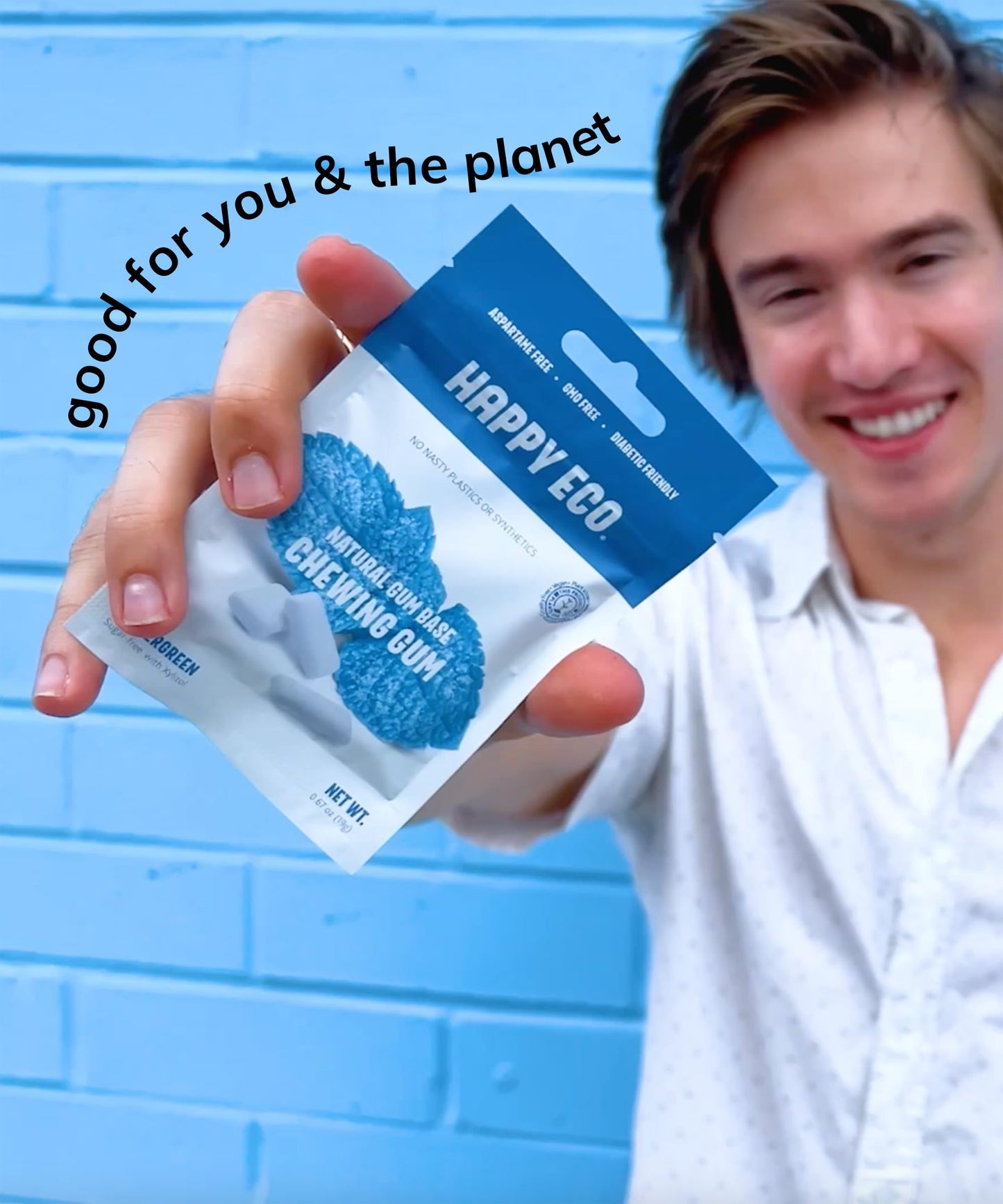 Sugar Free Natural Chewing Gum (84 Pcs) - Xylitol Gum With Stevia - Aspartame Free - All Natural Gum - Vegan, Gluten Free Keto - Spearmint
