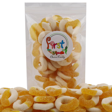 Firstchoicecandy Gummy Rings (2 Pound (Pack Of 1), Pineapple)