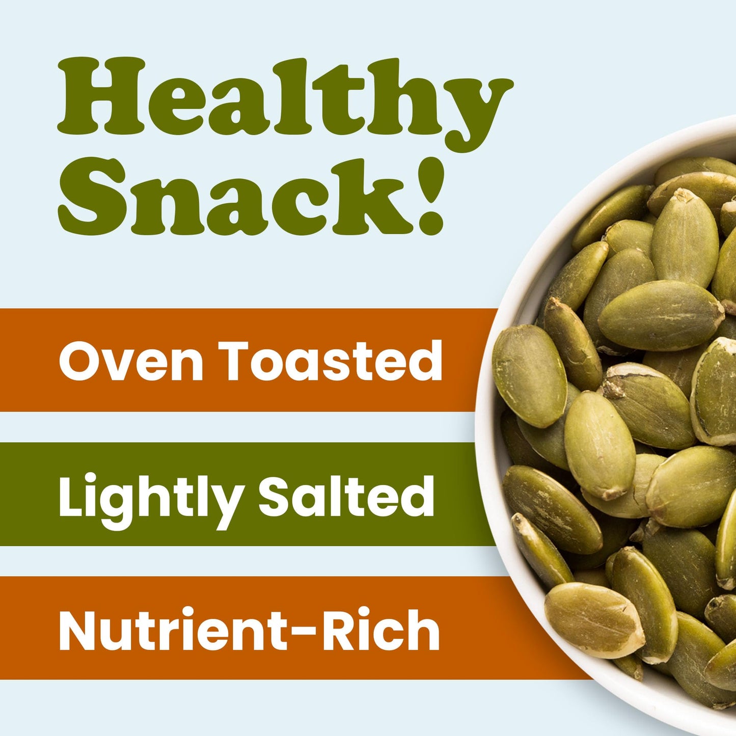 Food to Live Organic Dry Roasted Pumpkin Seed Kernels with Himalayan Salt, 8 Ounces Non-GMO, Oven Roasted Whole Pepitas, No Oil