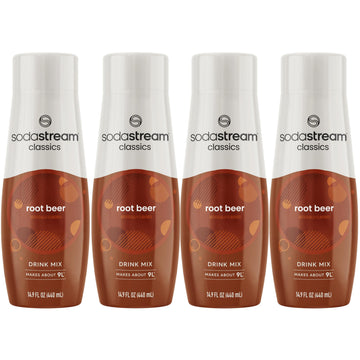 SodaStream Root Beer Soda Mix, 14.8 Fl Oz (Pack of 4), Model 1100908011
