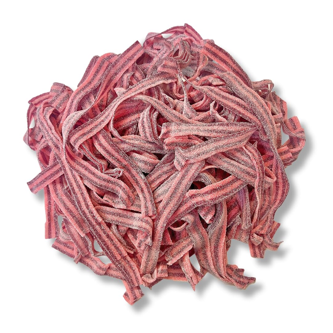 Sour Power enhanced Candy Belts, Raspberry/Cherry, 6.6 lb